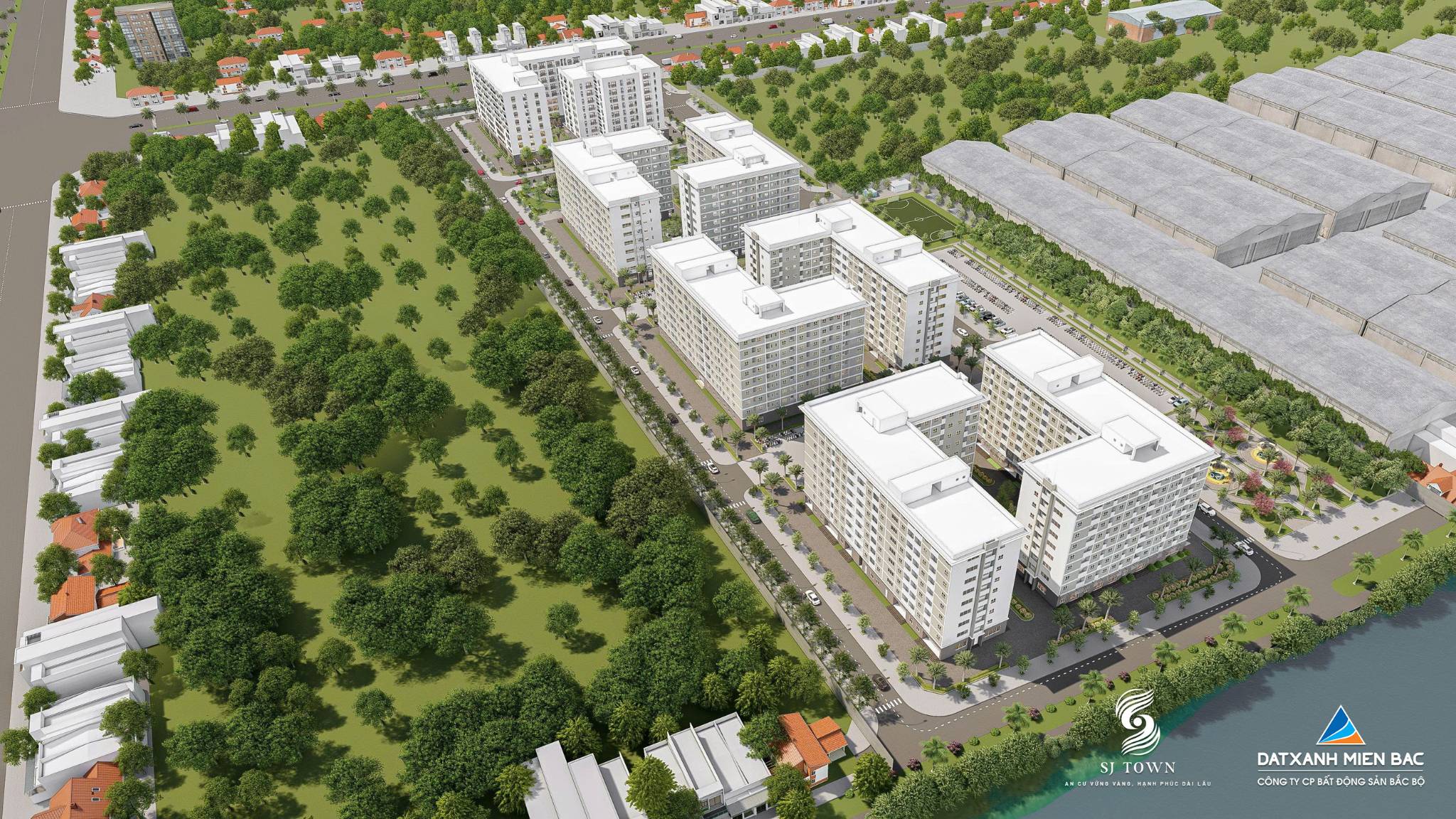 Toàn cảnh dự án nhà ở xã hội SJ Town
